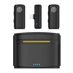 J20 One-two Wireless Lavalier Microphone Audio Video Recording ,Spec:, 8 Pin Interface