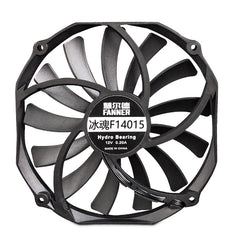 FANNER Ice Soul F14015 4PIN PWM Ultra-thin Chassis Fan Desktop Computer Radiator, F14015