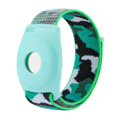 For AirTag Anti-Lost Device Case Locator Nylon Loop Watch Strap Wrist Strap, 17cm (Army Green Camouflage), 22cm (Army Green Camouflage), 17cm (Deep Green Camouflage), 22cm (Deep Green Camouflage), 17cm (Purple Camouflage), 22cm (Purple Camouflage)     ...