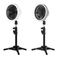 ZK-01 7 Inch Outdoor Camping LED Light Tripod Fan Portable Multifunctional Power Bank Hanging Fan