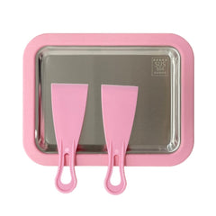 Mini Household Fried Yogurt Machine Children Homemade DIY Fried Ice Tray, Stainless Steel Green 26x21cm, Stainless Steel White 26x21cm, Stainless Steel Pink 22.5x17.5cm, Stainless Steel White 22.5x17.5cm, Aluminum Alloy White 22.5x17.5cm               ...