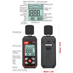 Household Noise Tester Decibel Device, TASI TA651A, TASI TA651B