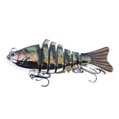 HENGJIA 10cm 24g Bionic Multi-Section Fish Bait Plastic Electroplating Fake Bait, JM060 (3), JM060 (4), JM060 (5), JM060 (6), JM060 (1), JM060 (2)