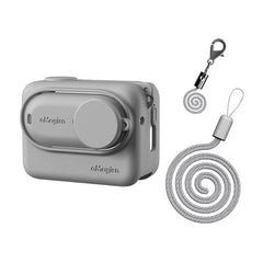 For Insta360 GO 3 AMagisn Silicone Body Cover Protective Case With Lanyard