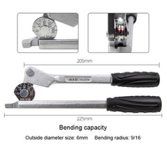 Manual Stainless Steel Pipe Iron Tube Bender Air Conditioner Copper Pipe Aluminum Pipe Bender, HSD TB-3206 6mm Diameter, HSD TB-3208 8mm Diameter, HSD TB-3210 10mm Diameter, HSD TB-3212 12mm Diameter