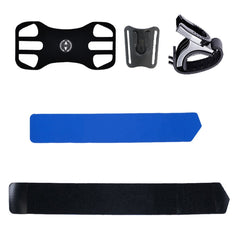 3 In 1 Four Jaws Detachable Swivel Arm Wrist Strap Bicycle Holder For 4.5-6.5 inch Phones, 3 In 1 (Blue)