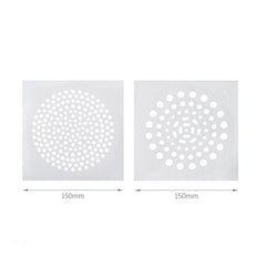 FASOLA 15pcs /Bag Sink Disposable Filter Sewer Mouth Non-woven Floor Drain Sticker, Small Hole, Large Hole