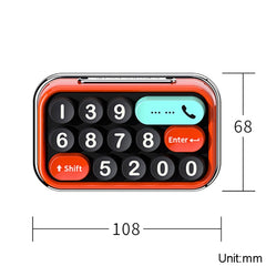 bbdd Keyboard Modeling Moving Number Plate Car Temporary Parking License Card