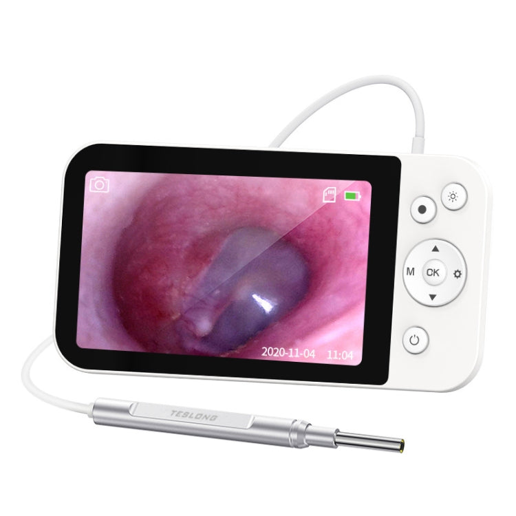 Teslong MS500 5 Inch HD Screen Illuminated Ear Pickers 3.9mm Diameter Visual Ear Care Tool, MS500