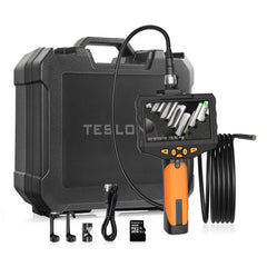 Teslong NTS300 5 Inch HD Large Screen Industrial Inspection Borescope Auto Repair Tools, 7.6mm Single Lens / 1m