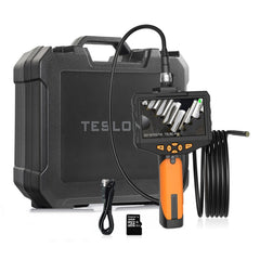 Teslong NTS300 5.5mm-1M Dual Lens Waterproof 5 Inch HD Industrial Borescope Auto Repair Tools, 5.5mm Dual Lens / 1m