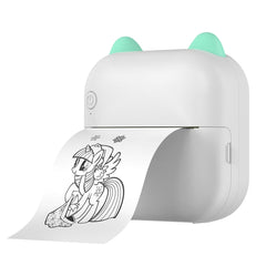 M5 Mini Cartoon Portable Bluetooth Printer Photo Thermal Printer, Blue, Pink