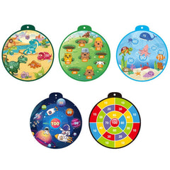 Kindergarten Indoor Outdoor Sticky Target Ball Toys With 12 Balls, 100 Point Numbers