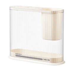 Cream Style Kitchen Storage Rack Knife Holder Chopping Board, Pot Lid Rack, Knife Rack, 2 In 1