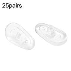 25pairs Eyeglasses Airbag Nosepiece Silicone Soft Nose Pad Universal Accessory, Medium, Large, Non-Slip