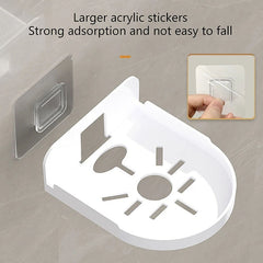 Traceless Wall Mounted Camera Bracket Home No-Punch Surveillance Rack Router Shelf, Transparent