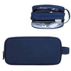 SM09 Double-layer Large Capacity Digital Accessories Storage Bag, Gray, Black, Navy Blue, Dark Gray