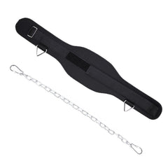 Pull Up Weighted Belt Lumbar Strength Training Double Bar Arm Extension Weighted Belt, Paste+70cm Iron Chain+2 Hooks, Metal Buckle, Double Layer Paste+70cm Iron Chain+2 Hooks