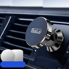 BaiLe Magnetic Car Phone Holder Universal Car Dashboard Fixed Navigation Bracket, Sticker Silver, Sticker Black, Buckle Silver, Buckle Black