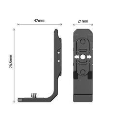 For Insta360 X4 / X3 Hepail Horizontal And Vertical Shooting Quick Release Metal Magnetic Bracket, AC45