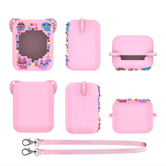 For Bitzee Electronic Pet Machine Silicone Protective Case, Blue, Light Purple, Pink, Mint Green