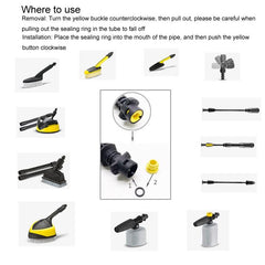For Karcher K2 / K3 / K4 / K5 / K6 / K7 High Pressure Washer O-Shape Sealing Ring, 16pcs / Set