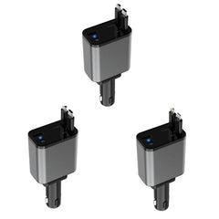 PD30W Car Charger With Retractable Cable, TYPE-C+8 Pin, TYPE-C+TYPE-C, 8 Pin+8 Pin