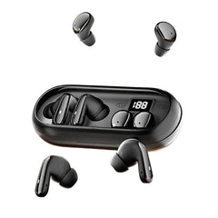 MD35 2pairs In-Ear Digital Display Noise Reduction Earphone Wireless Bluetooth Sleep Earbuds
