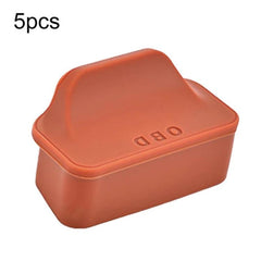 5pcs Universal Car OBD Protective Cover Silicone Dustproof Protective Cap