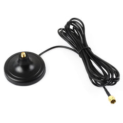 WAVESHARE SMA Antenna Suction Cup Magnetic Base 3-meter Coaxial Cable, Magnetic Base