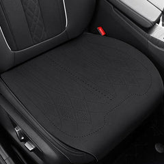 ZD25A Universal Suede Car Seat Cushion Summer Breathable Double-Sided Seat Pad, Front Row Black, Front Row Orange, Front Row Grey, Back Row Black, Back Row Orange, Back Row Grey
