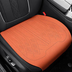ZD25A Universal Suede Car Seat Cushion Summer Breathable Double-Sided Seat Pad, Front Row Black, Front Row Orange, Front Row Grey, Back Row Black, Back Row Orange, Back Row Grey