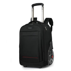 20 Inch Carry-On Trolley Backpack Large Capacity Waterproof Oxford Travel Duffle Bag With Wheels & TSA Lock