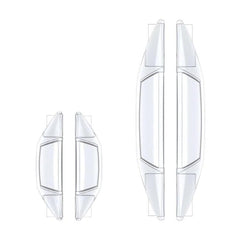SHUNWEI SD-2158 4pcs / set Universal Car Door Anti-Collision Sticker Door Edge Anti-Scratch & Anti-Bump Rubber Strip