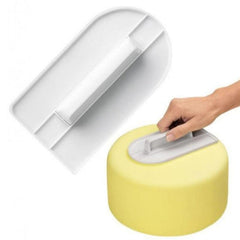 2 PCS Cake Smoother Polisher Tools Cake Decorating Tools Smoother Fondant Sugarcraft Silicone Mold DIY Kitchen Bake Tool, 2 PCS