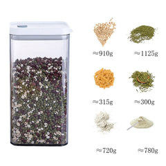 Household Coarse Grain Transparent Sealed Jar Food Grade Storage Jar Dried Fruit Snack Storage Jar with Lid, 700ml, 1100ml, 1500ml