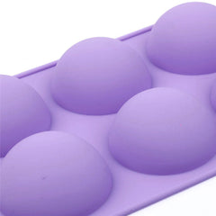 2 PCS 6 Even Small Semi-Circular Silicone Cake Mold Jelly Scented Candle Plaster Mold, Small Semi-Circular
