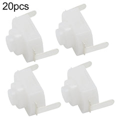 20 PCS YT-1208-YD LED Flashlight Button Switch, Bent Feet, Straight Feet