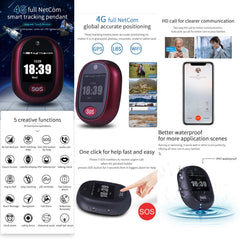 REACHFAR RF-V45-A Mini Touch Screen GPS Smart Tracker Pendant, Support SOS / Camera / Health Management / 4G LTE, For Asia/Europe/Africa, RF-V45-A Touch Screen