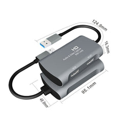 Z31 HDMI Female to HDMI Female + Audio + USB 2.0 Video Capture Box, Z31