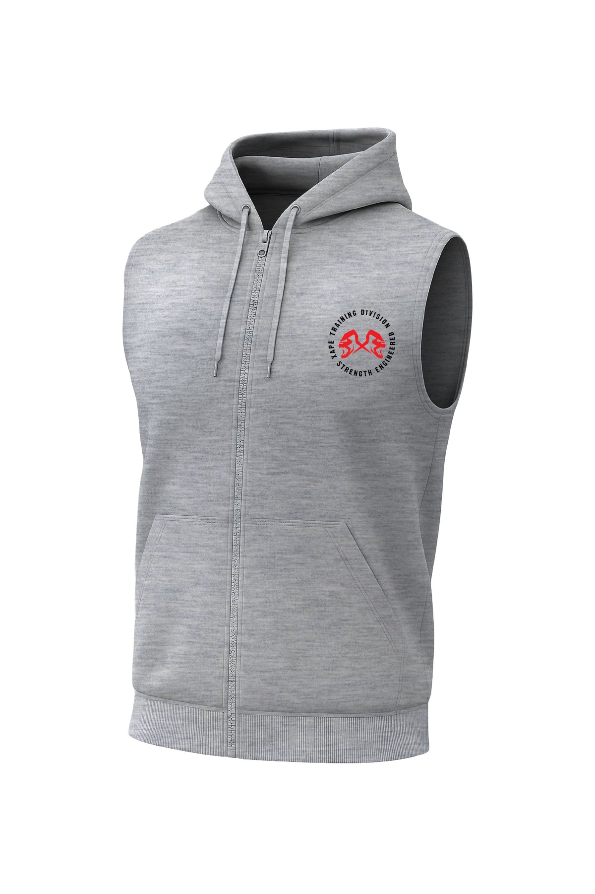 XAPE Training Division Sleeveless Hoodie - Sports Grey