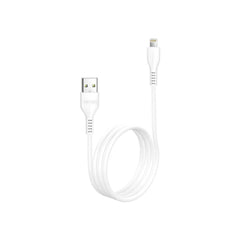 Phone Base USB A to Lightning fast charging data cable for iPhones, 2 meters long, with durable design.