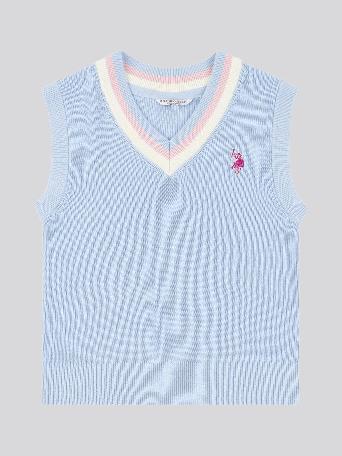 Girls Cricket Jumper Vest in Windsurfer