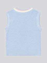 Girls Cricket Jumper Vest in Windsurfer