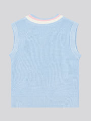 Girls Cricket Jumper Vest in Windsurfer