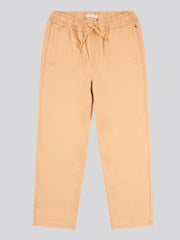 Boys Drawstring Waist Trouser in Tan