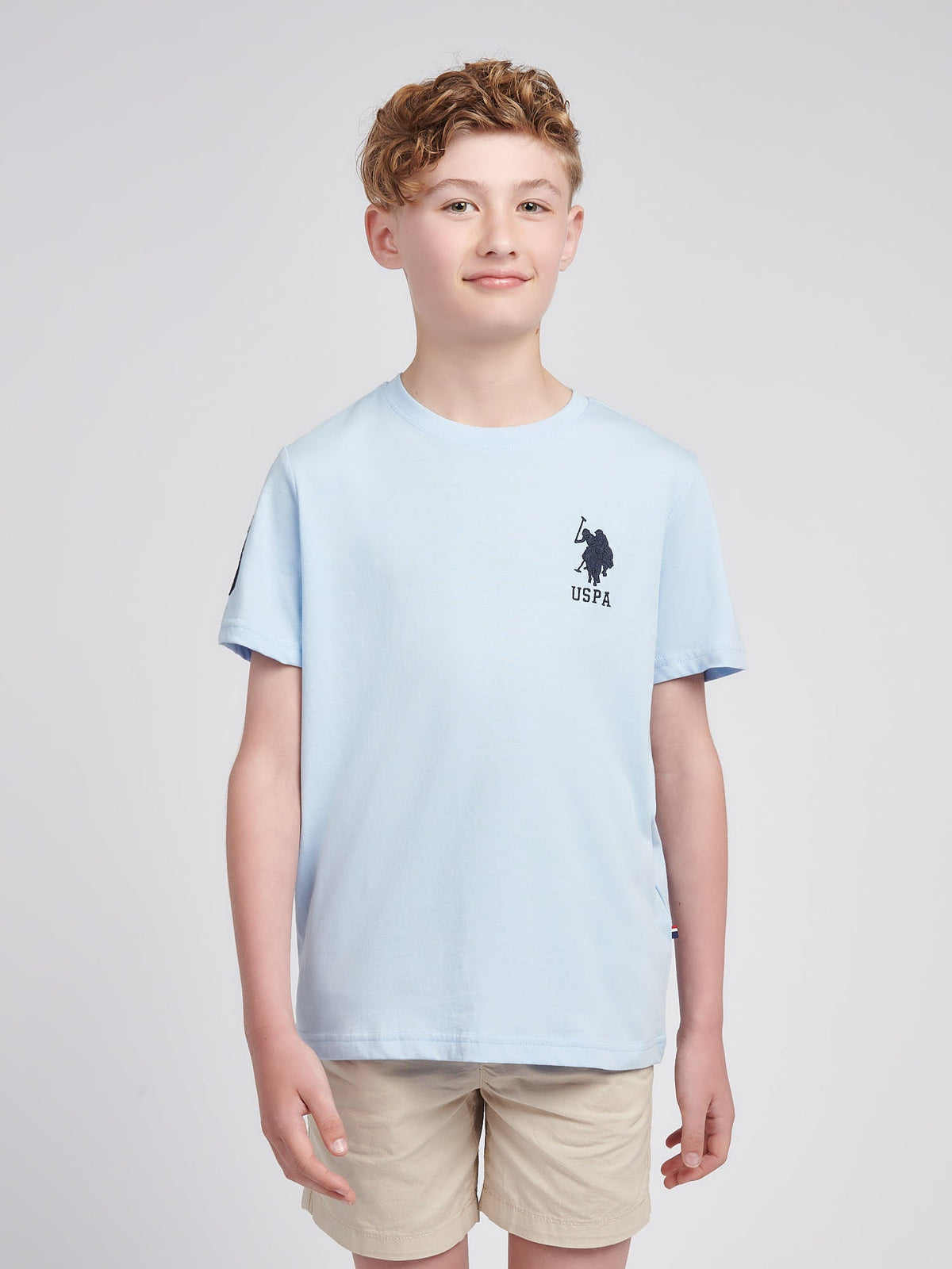 Boys Player 3 T-Shirt in Chambray Blue