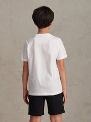 Boys Signature Arch Print T-Shirt Bright White