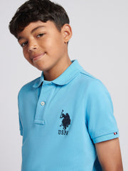 Boys Player 3 Polo Shirt Heritage Blue