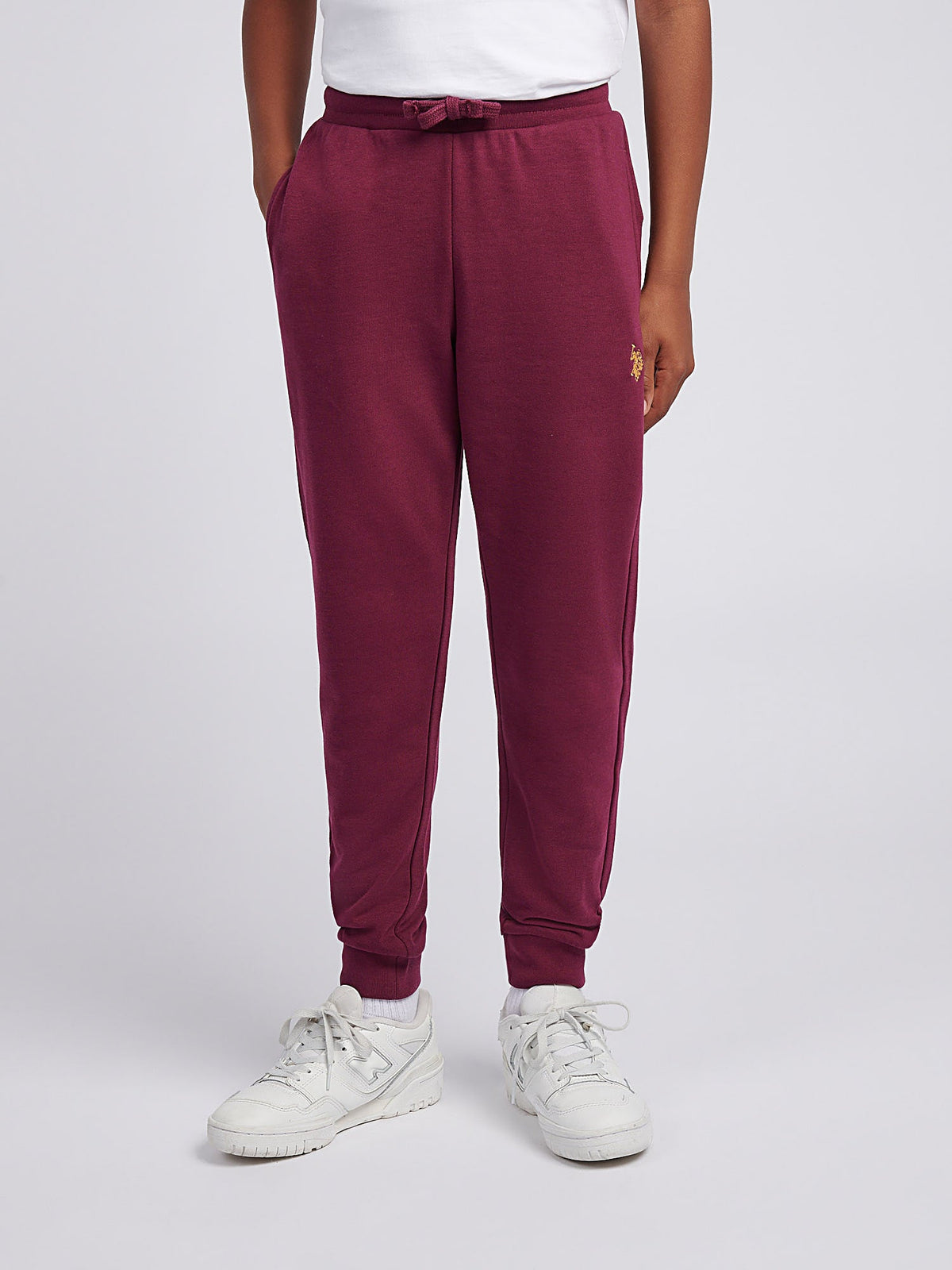 Boys Double Horsemen Loopback Jogger Grape Wine